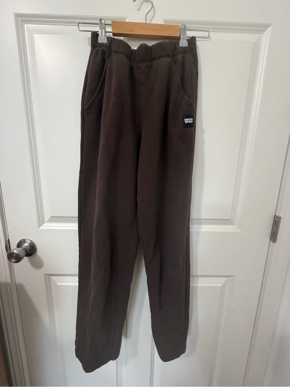 Dkny Brown Women's Sweatpants with Elastic Waist